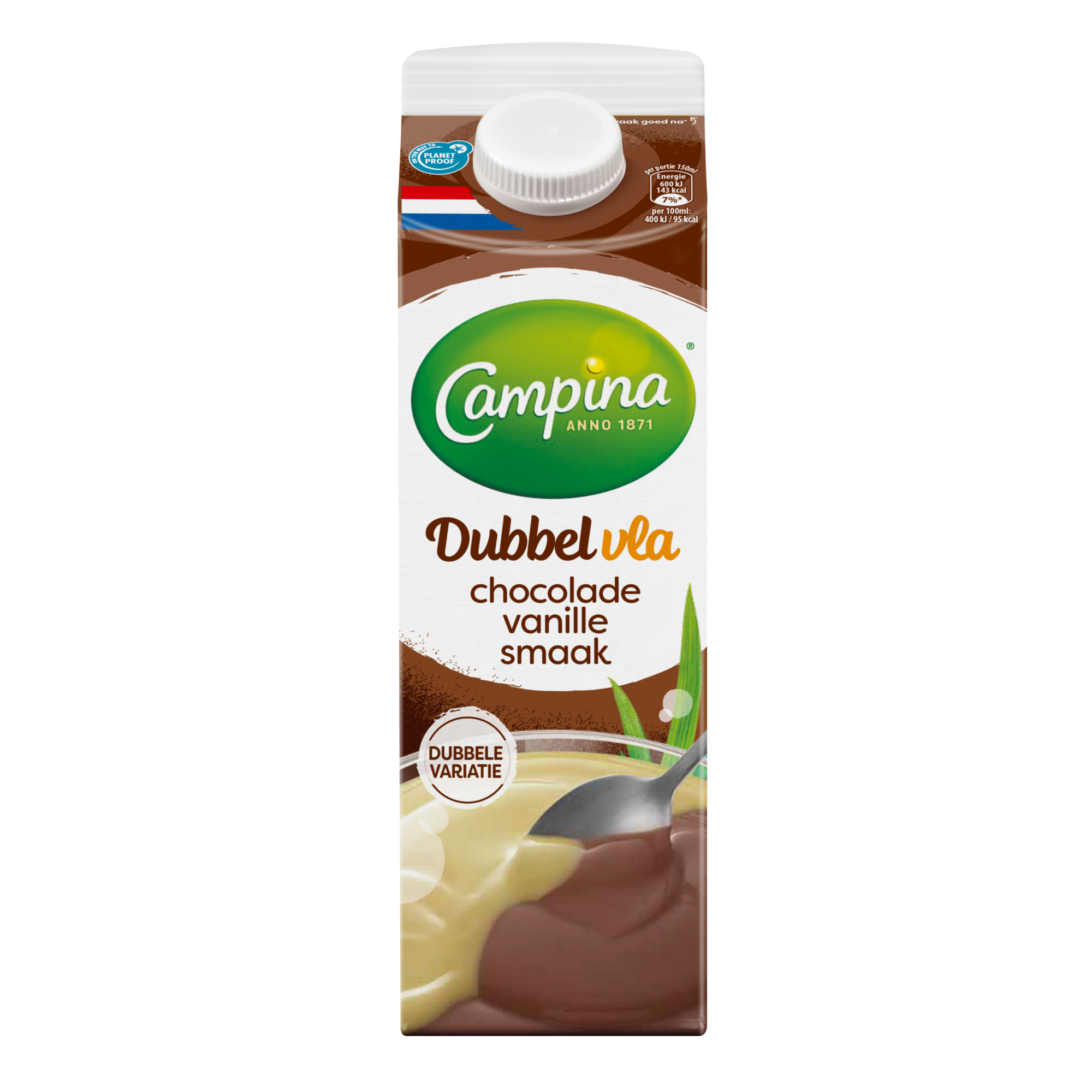 10944 Dubbelvla chocolade-vanille 1 liter