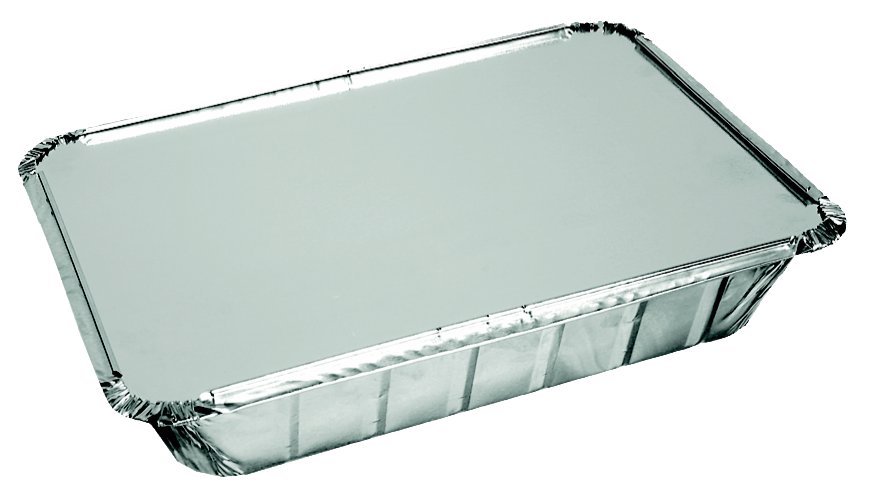 30375 Aluminium bak+deksel 21x15x4cm. 10x25 st