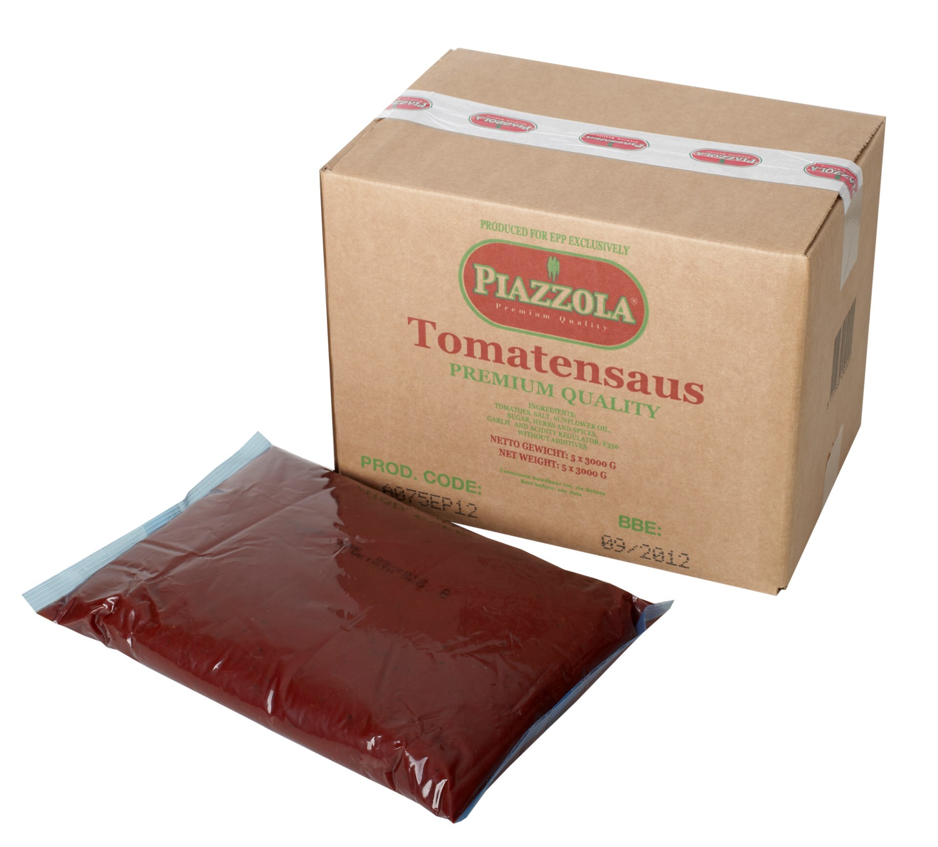 63818 Tomatensaus pizza 5x3 kg