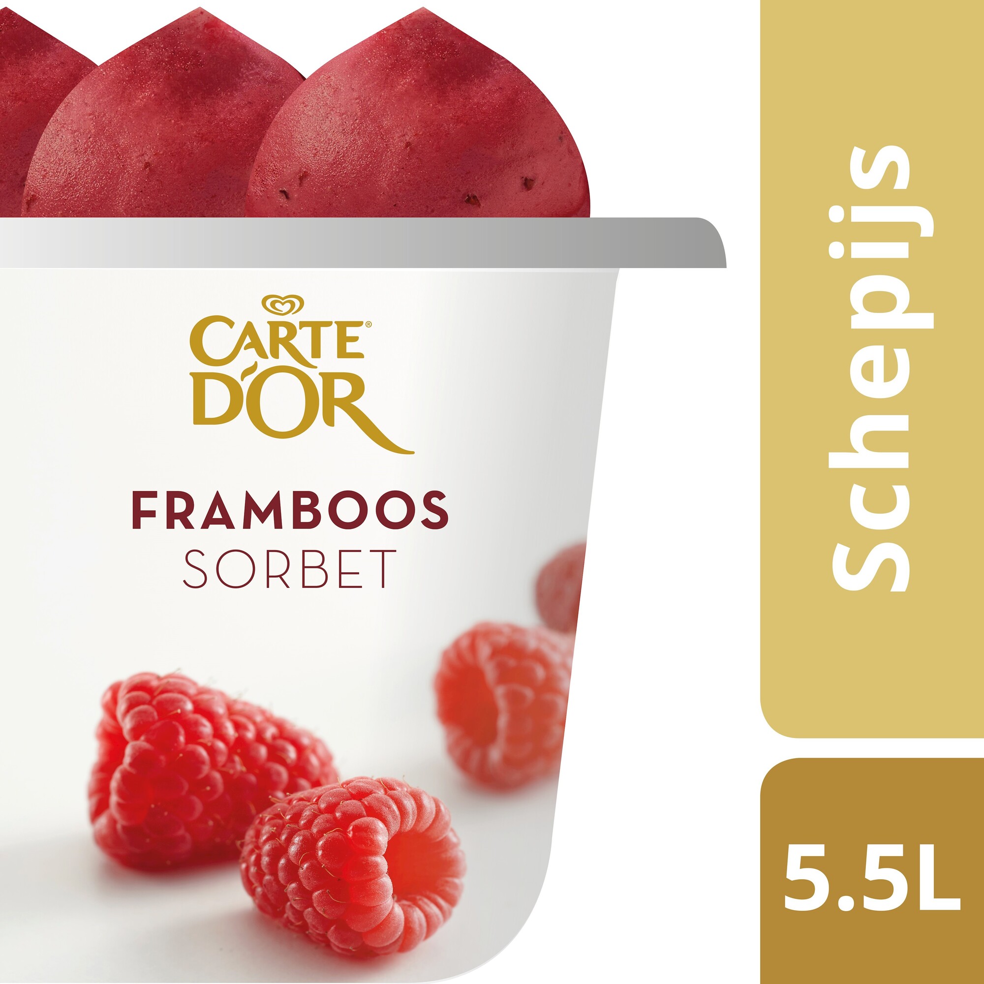 67559 Framboos sorbetijs 1x5,50 ltr