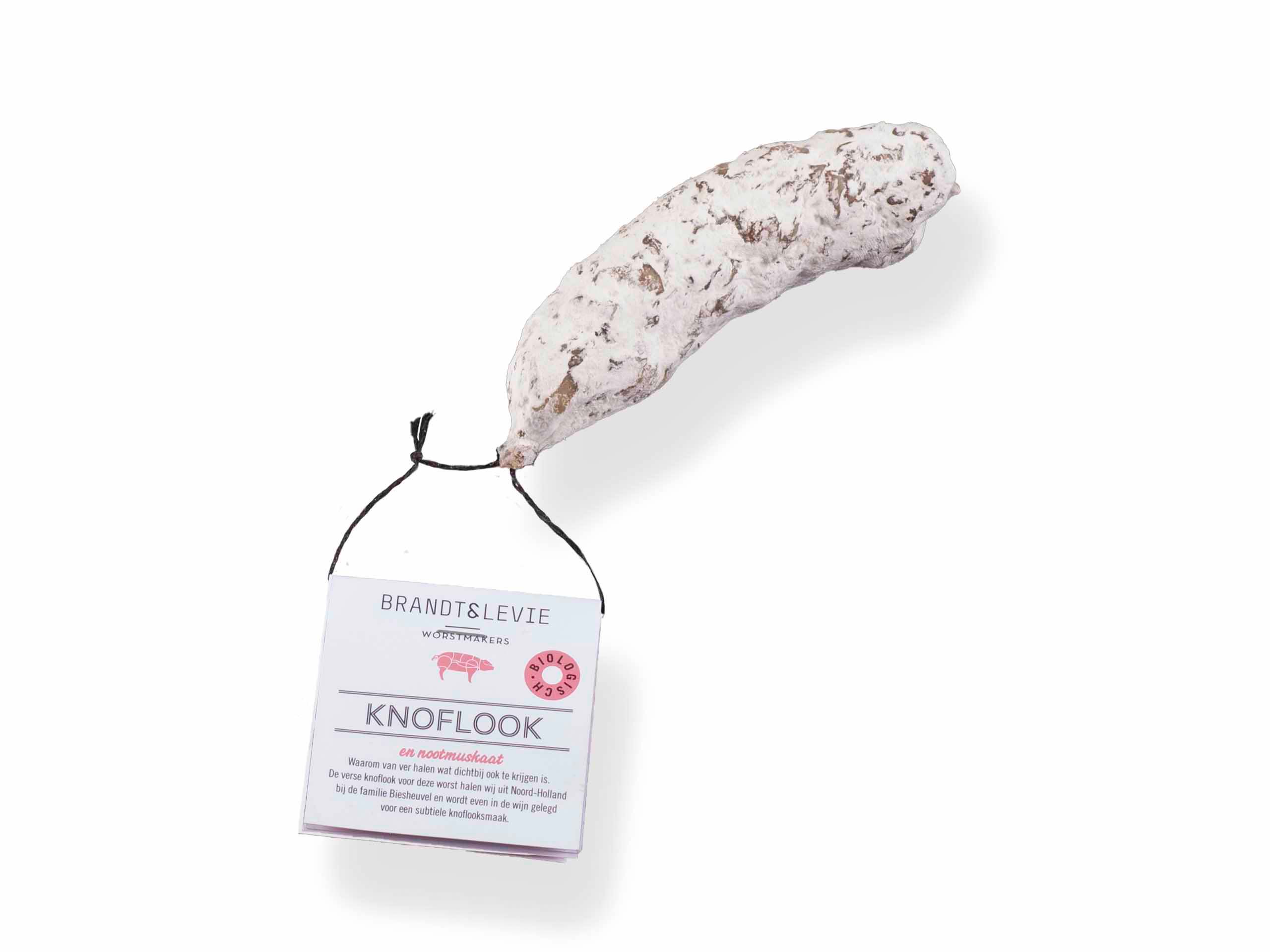 70802 B&L droge worst knoflook - nootmuskaat 130 gram